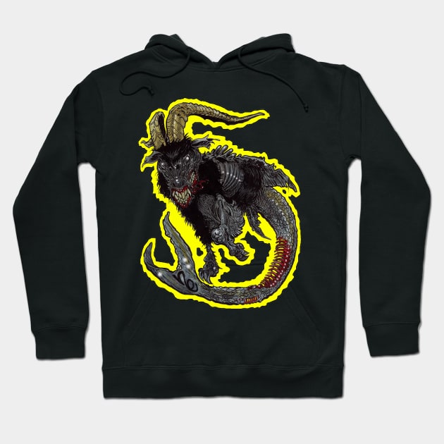 Zombie Art : ZOMBIE ZODIAC HORRORSCOPE (Capricorn) Hoodie by rsacchetto